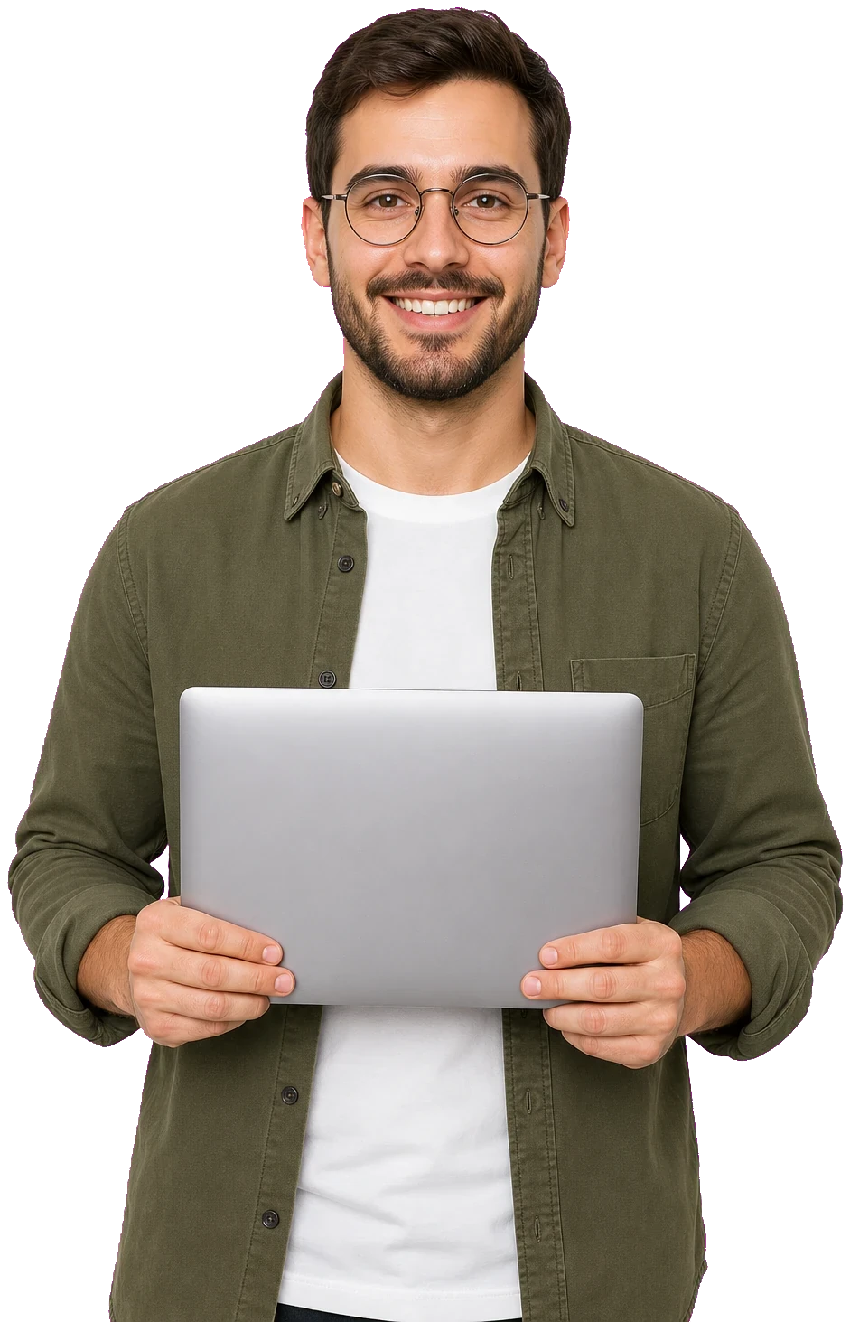 Pessoa conferindo avaliações de produtos no notebook
